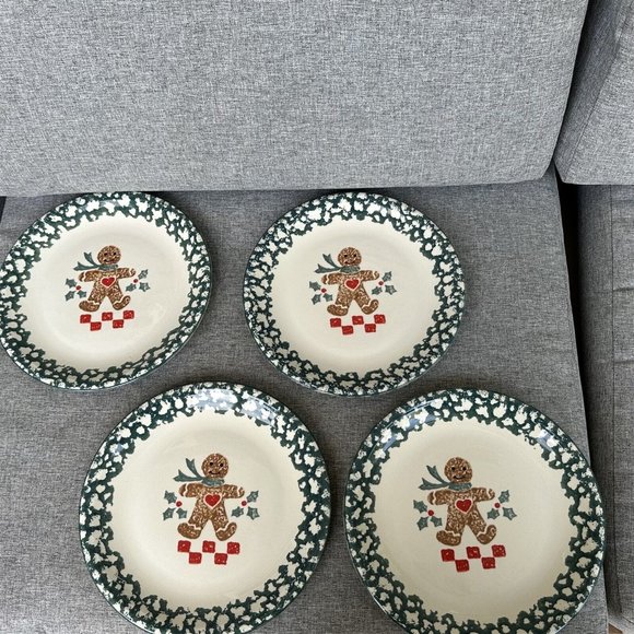 Tienshan Dining Tienshan Folk Craft Gingerbread Christmas Green